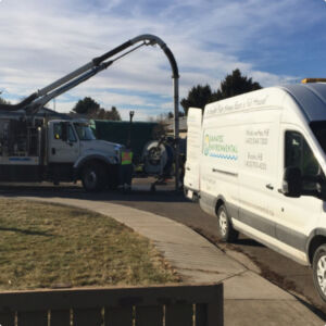 Vacuum truck services with van 300x300